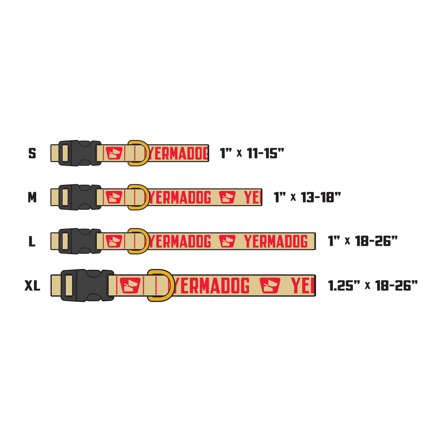 Reflective Base Camp Collar • Loud Logo - Desert Tan