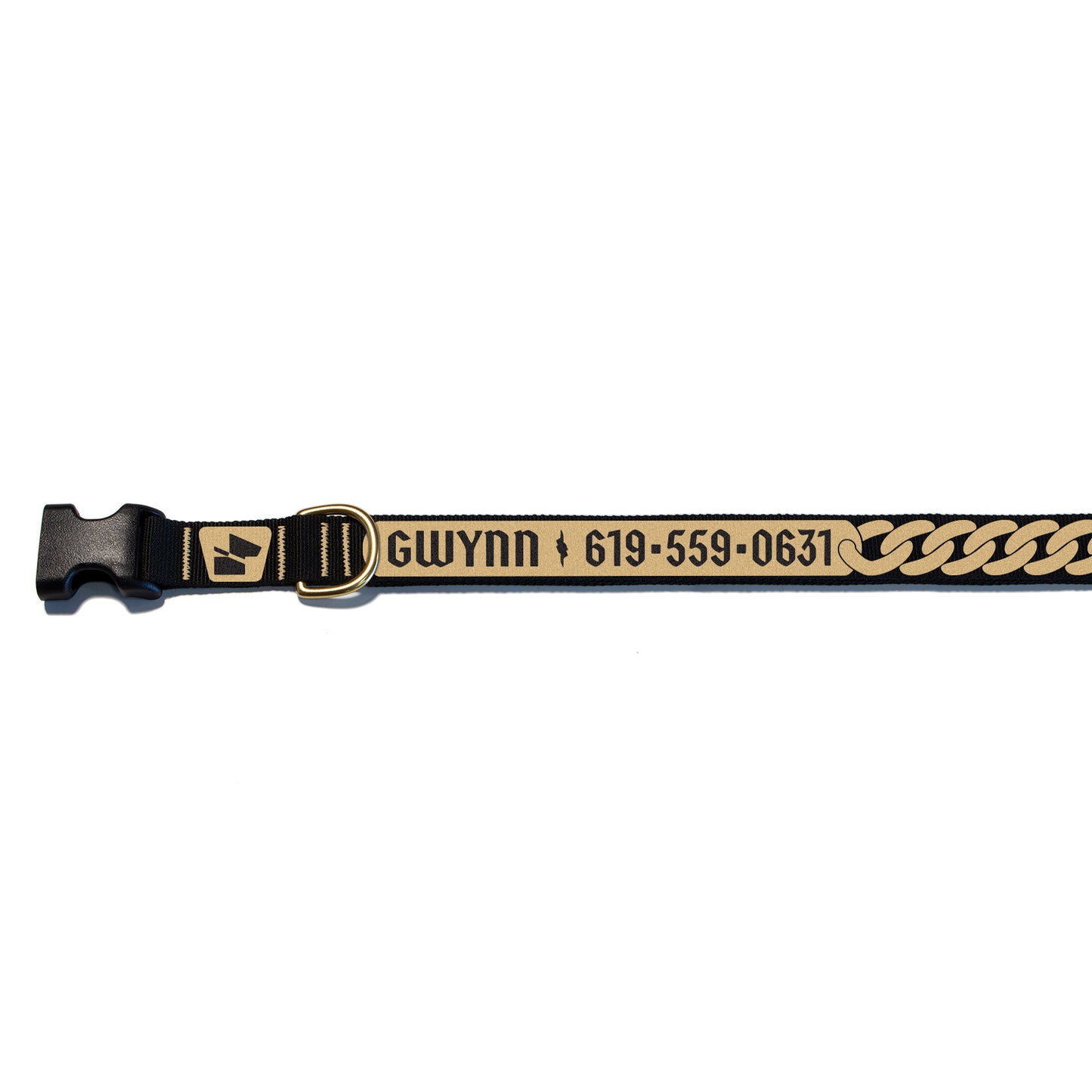 Reflective Base Camp Collar • Curb Chain - 24k Gold