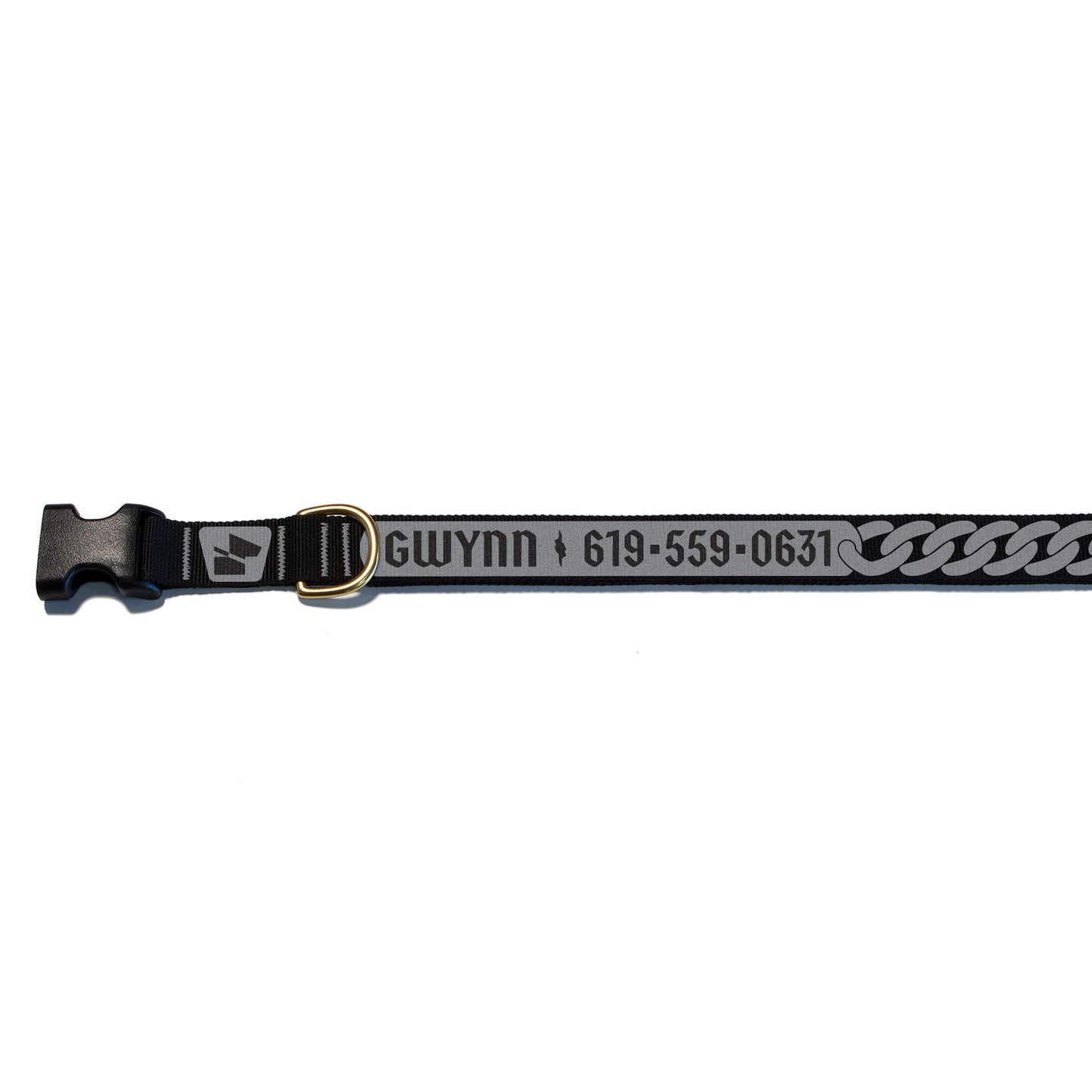 Reflective Base Camp Collar • Curb Chain - Pure Platinum