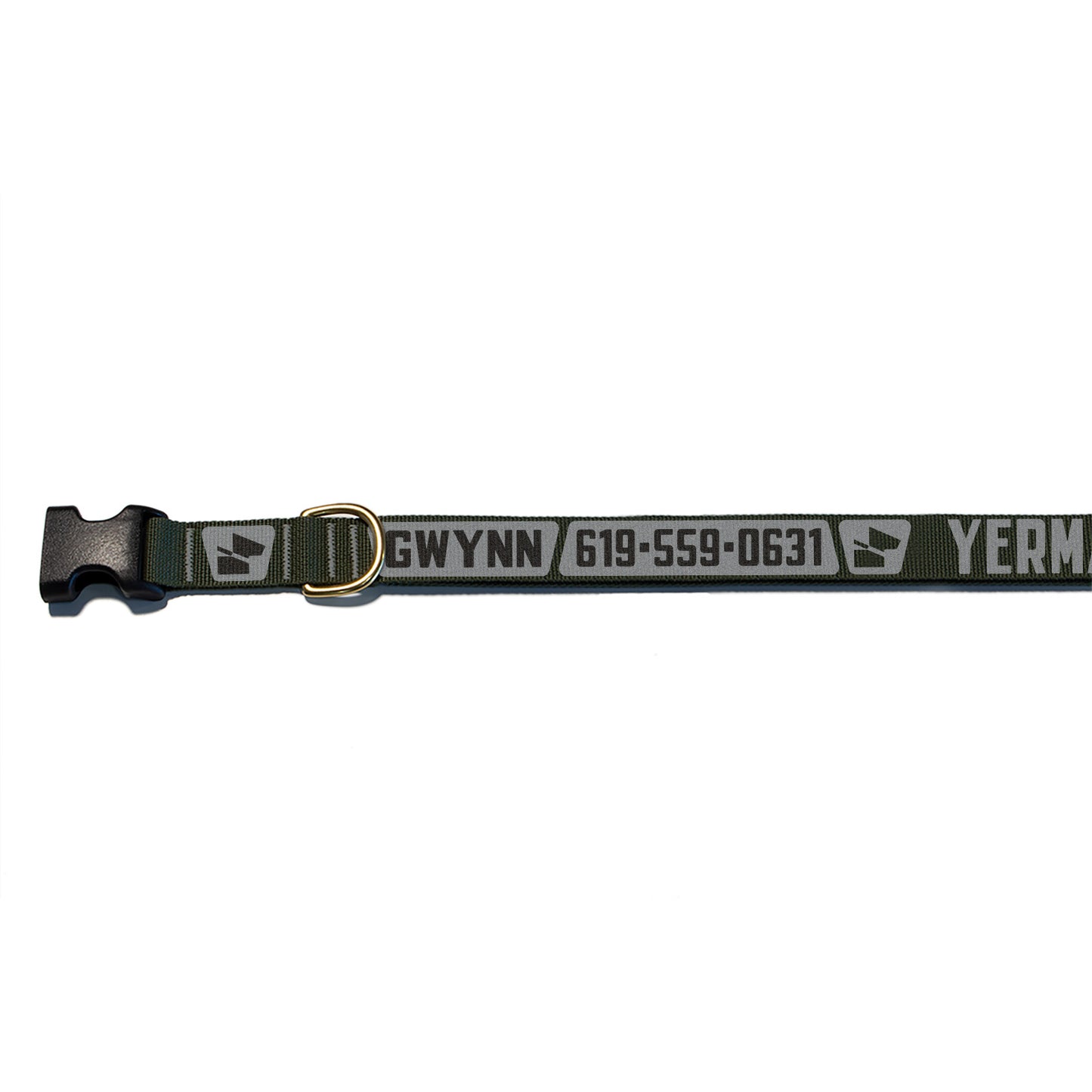 Reflective Base Camp Collar • Loud Logo - Ranger Green