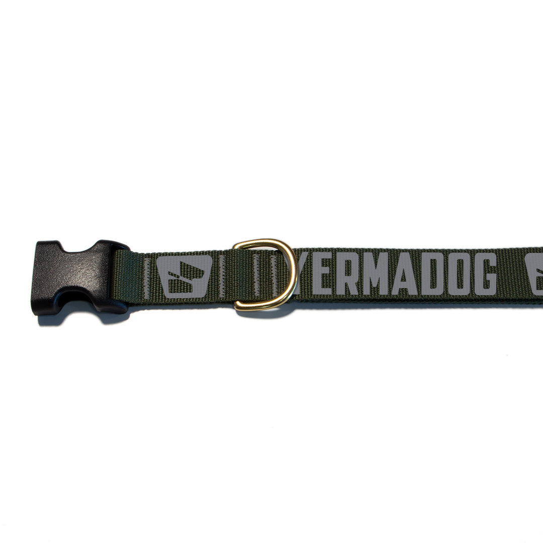 Reflective Base Camp Collar • Loud Logo - Ranger Green