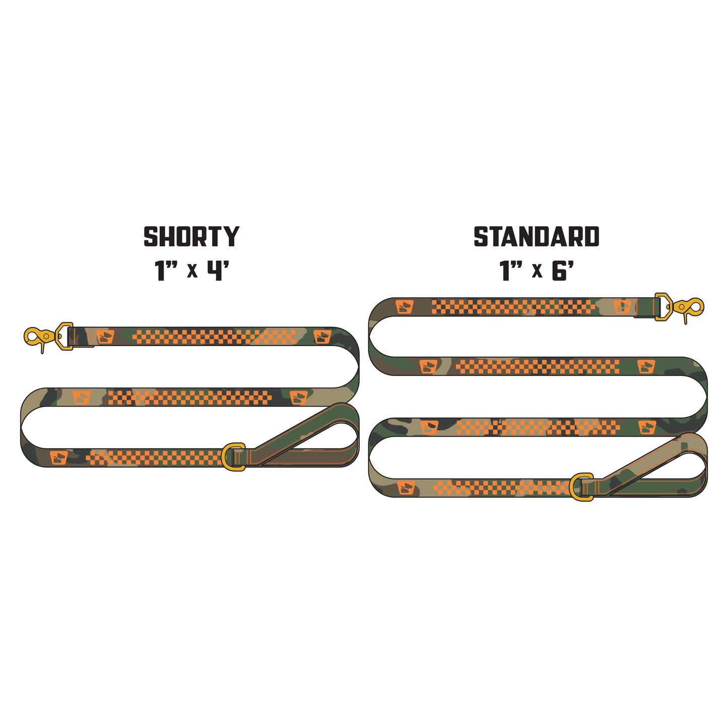 Reflective Wanderwag Leash • Classic Checkers - M81 Camo