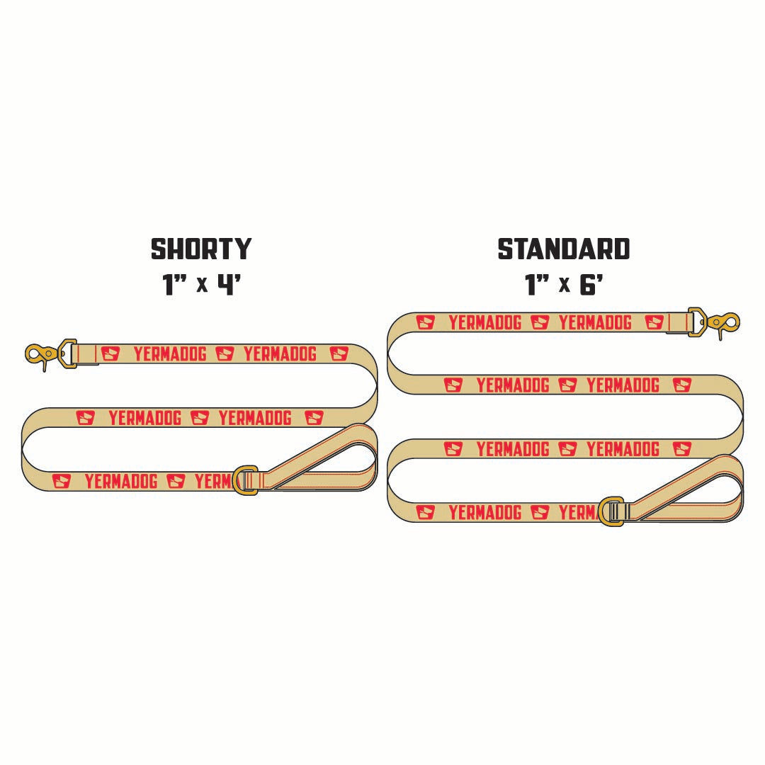 Reflective Wanderwag Leash • Loud Logo - Desert Tan