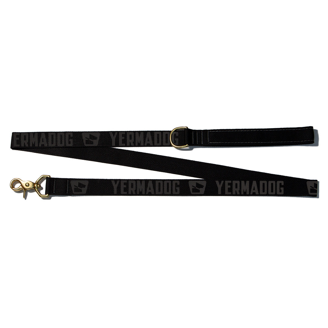 Reflective Wanderwag Leash • Loud Logo - Coal Black