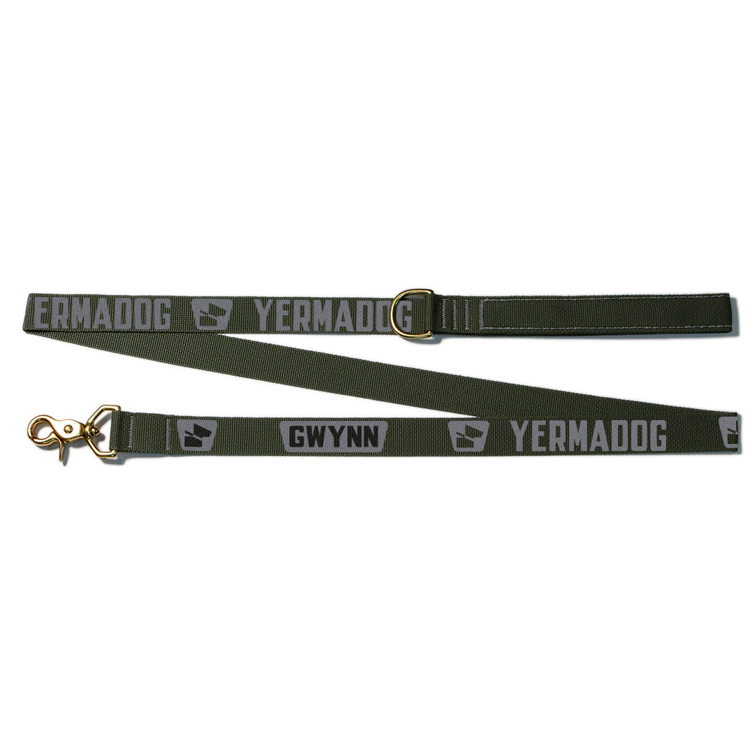 Reflective Wanderwag Leash • Loud Logo - Ranger Green