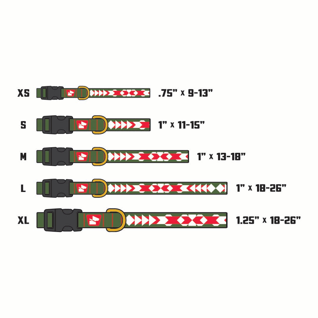 Reflective Base Camp Collar • Pendleton Pattern - Ranger Green