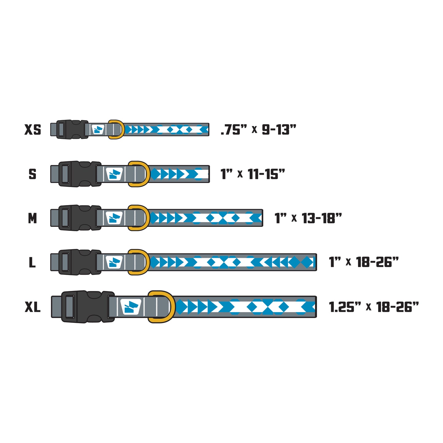 Reflective Base Camp Collar • Pendleton Pattern - Wolf Grey