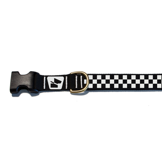 Base Camp Collar • Classic Checkers - Coal Black