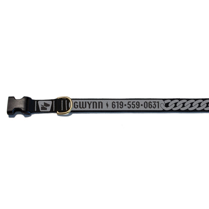 Reflective Base Camp Collar • Curb Chain - Pure Platinum