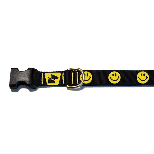 Reflective Base Camp Collar • Super Smilies - Coal Black