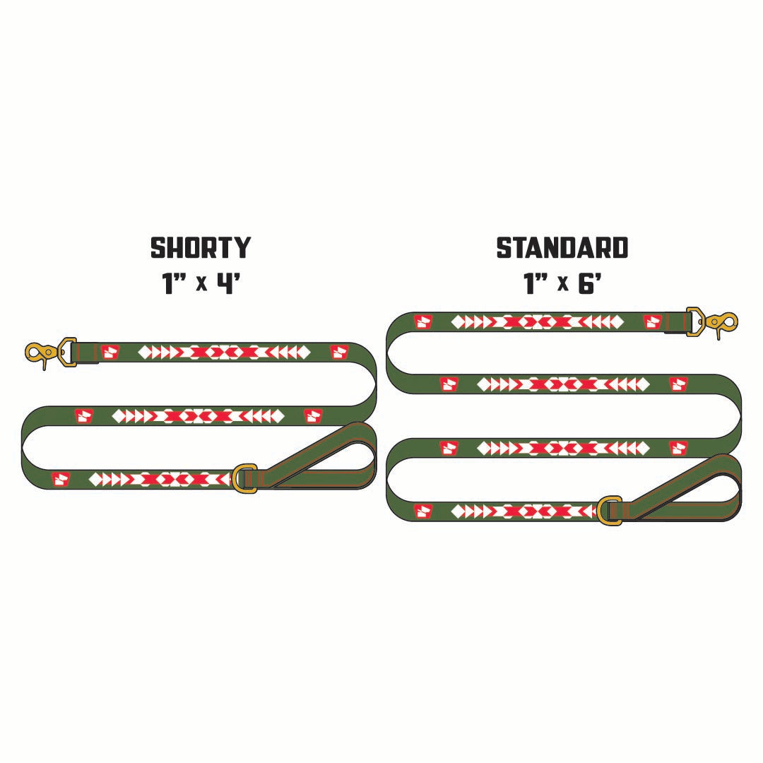 Reflective Wanderwag Leash • Pendleton Pattern - Ranger Green