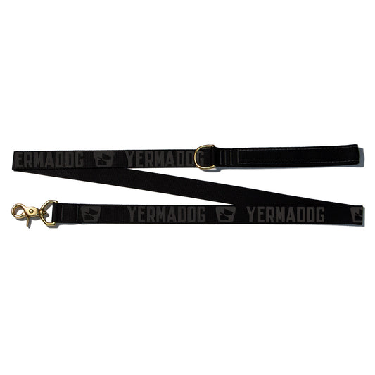 Reflective Wanderwag Leash • Loud Logo  - Coal Black
