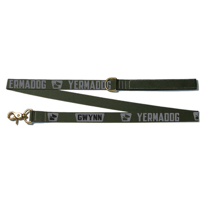 Reflective Wanderwag Leash • Loud Logo  - Ranger Green