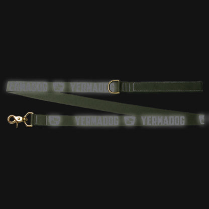 Reflective Wanderwag Leash • Loud Logo  - Ranger Green