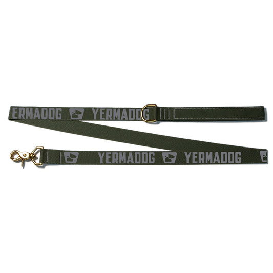 Reflective Wanderwag Leash • Loud Logo  - Ranger Green