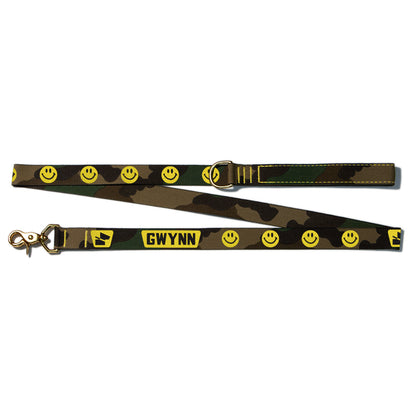 Reflective Wanderwag Leash • Super Smilies  - M81 Camo