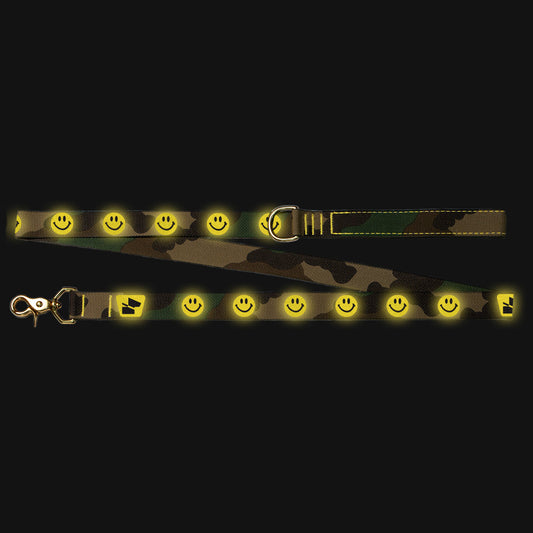 Reflective Wanderwag Leash • Super Smilies  - M81 Camo